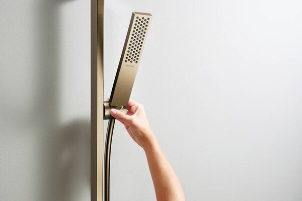 Hansgrohe Pulsify E - Tyčová ručná sprcha 100 1jet EcoSmart, kartáčovaný bronz 24320140