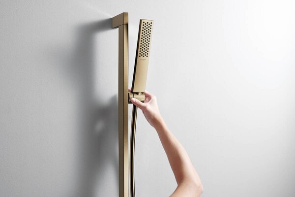 Hansgrohe Pulsify E - Tyčová ručná sprcha 100 1jet EcoSmart, kartáčovaný bronz 24320140