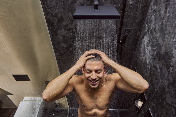 Hansgrohe Pulsify E - Hlavová sprcha 260 1jet, čierna matná 24330670