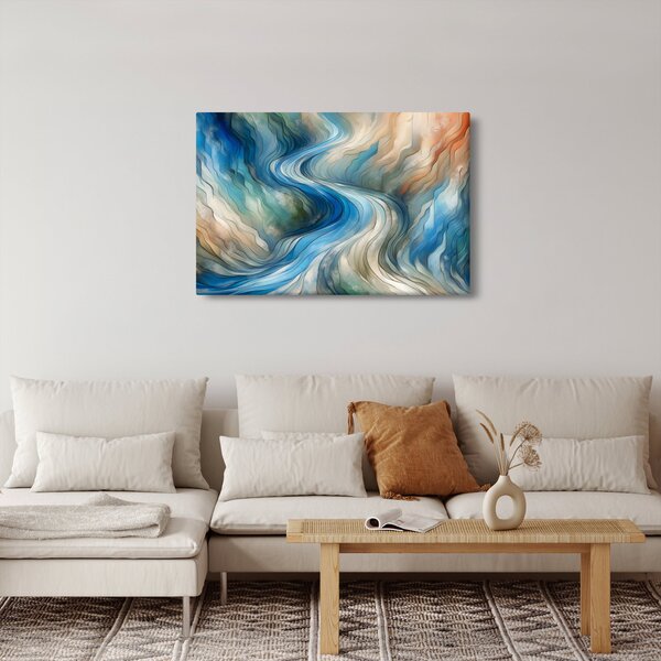 Obraz - Abstraktný prúd (90x60 cm)