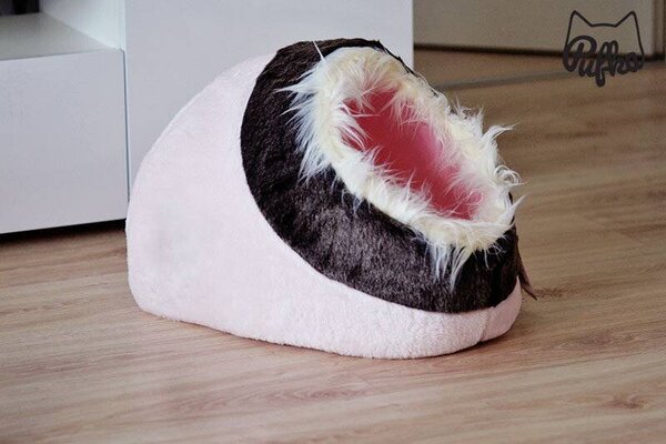 Kukaňa plyšová - MINOU bledoružová/sivá 41cm, Trixie, Výber Kupujem pre útulkáčov