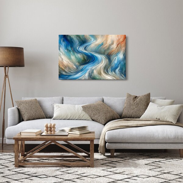 Obraz - Abstraktný prúd (90x60 cm)