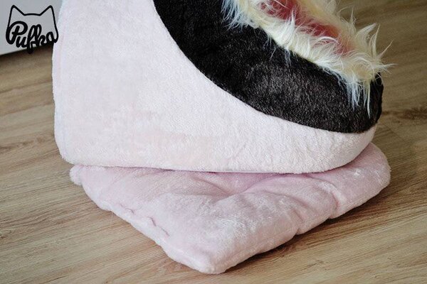 Kukaňa plyšová - MINOU bledoružová/sivá 41cm, Trixie, Výber Kupujem pre útulkáčov