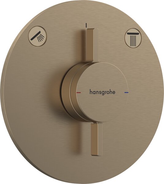 Hansgrohe DuoTurn S - Batéria pod omietku pre 2 spotrebiče, kartáčovaný bronz 75418140