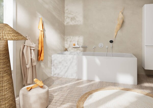 Hansgrohe DuoTurn S - Batéria pod omietku pre 2 spotrebiče, biela matná 75418700