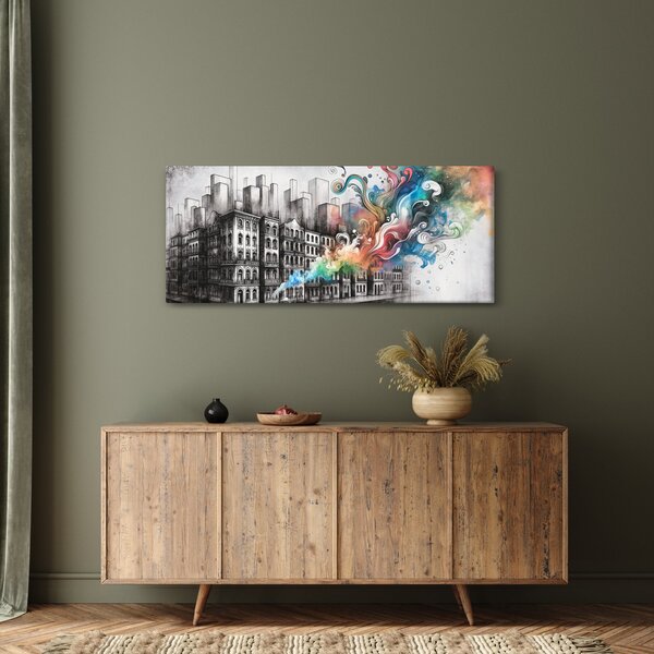 Obraz - Priemyselný život (120x50 cm)