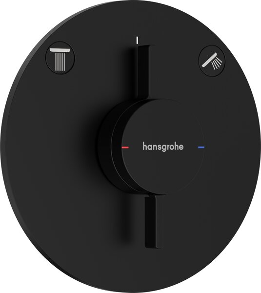 Hansgrohe DuoTurn S - Batéria pod omietku pre 2 spotrebiče, čierna matná 75418670