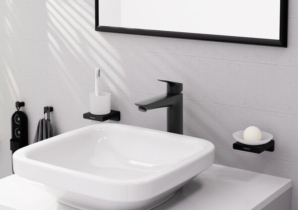 Hansgrohe Logis - Umývadlová batéria 190 bez odtokovej súpravy, čierna matná 71091670