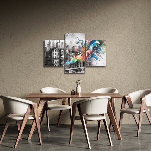 Obraz - Priemyselný život (90x60 cm)
