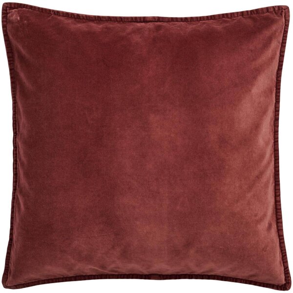 Zamatový obal na vankúš Dusty Plum 52 × 52 cm