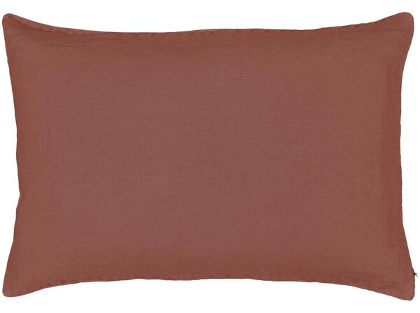 Ľanový obal na vankúš Dusty Plum 40 × 60 cm