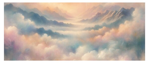 Obraz - Oblaky (120x50 cm)