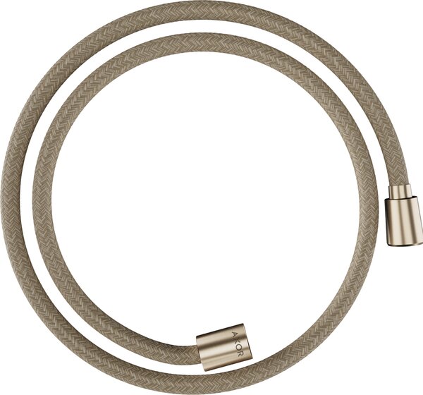 Axor ShowerSolutions - Textilná sprchová hadica 1250 mm s kónickou a valcovou maticou, kartáčovaný bronz 28227140