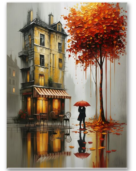 Jesenná láska – Moderný obraz na stenu 30x40cm