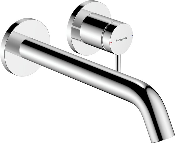 Hansgrohe Tecturis S - Páková umývadlová batéria EcoSmart+ pod omietku s výtokom 225 mm, chróm 73351000