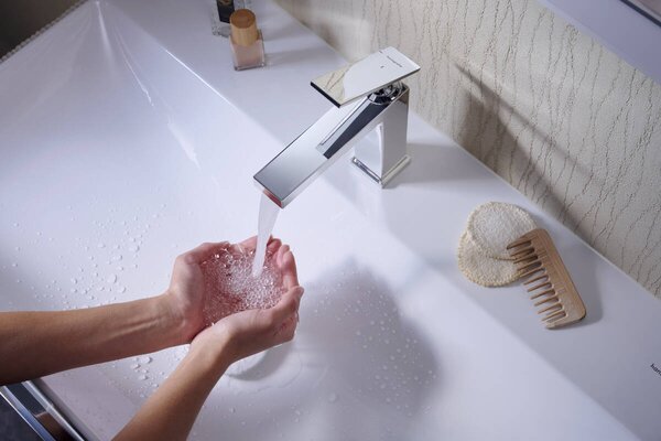 Hansgrohe Tecturis E - Páková umývadlová batéria 110 EcoSmart+, chróm 73011000