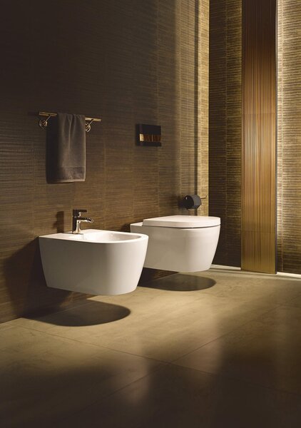 Duravit ME by Starck - Závesné WC Rimless set, biela 45290900A1