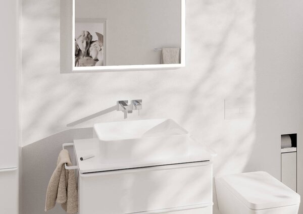 Hansgrohe Tecturis E - Páková umývadlová batéria EcoSmart+ pod omietku s výtokom 225 mm, chróm 73051000