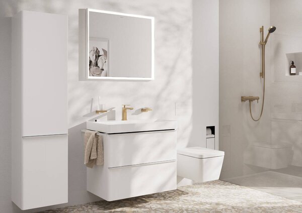 Hansgrohe Tecturis E - Páková umývadlová batéria 110 EcoSmart+, kartáčovaný bronz 73011140