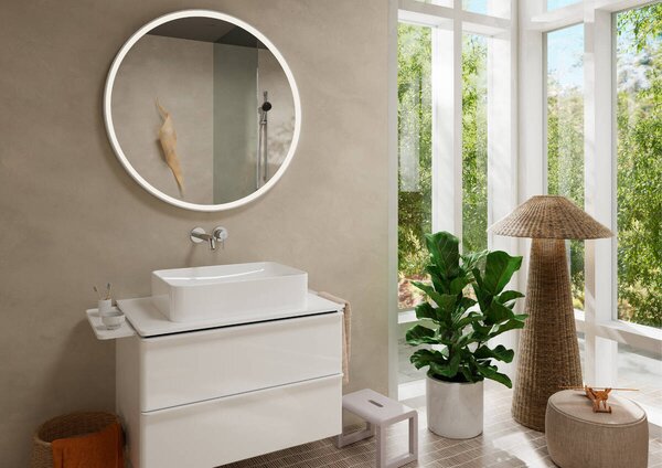 Hansgrohe Tecturis S - Páková umývadlová batéria EcoSmart+ pod omietku s výtokom 225 mm, chróm 73351000