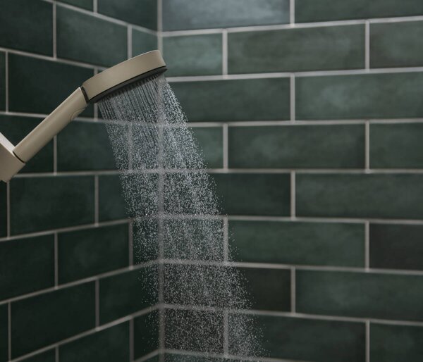 Hansgrohe Pulsify Planet Edition - Ručná sprcha 105 3jet Relaxation EcoSmart+ Select, béžová (recyklované) 26077210