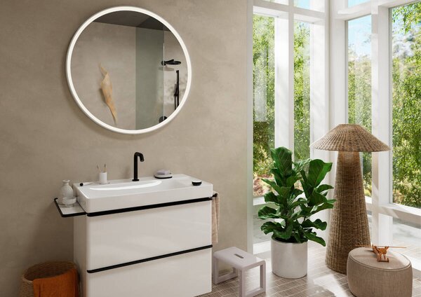 Hansgrohe - Sprchové rameno S 390 mm, čierna matná 24357670