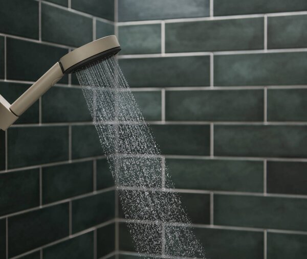Hansgrohe Pulsify Planet Edition - Ručná sprcha 105 3jet Relaxation EcoSmart+ Select, béžová (recyklované) 26077210
