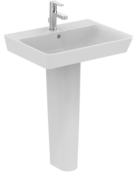 Ideal Standard Connect Air - Umývadlo CUBE 600x460 mm, s prepadom, biela E029801