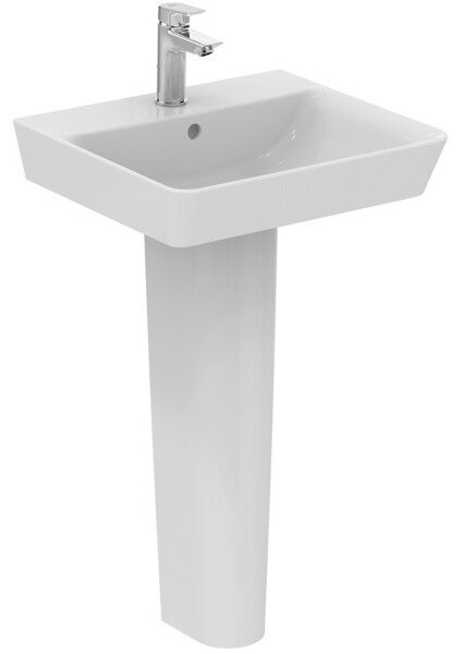 Ideal Standard Connect Air - Umývadlo CUBE 500x450 mm, s prepadom, biela E030101