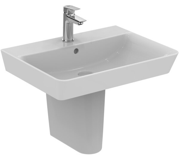 Ideal Standard Connect Air - Umývadlo CUBE 600x460 mm, s prepadom, biela E029801