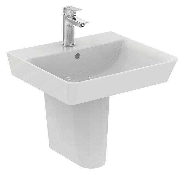 Ideal Standard Connect Air - Umývadlo CUBE 500x450 mm, s prepadom, biela E030101