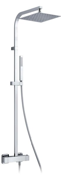 Alpi Una - Sprchová batéria nástenná termostatická, pevná sprcha + ručná sprcha – komplet, chróm UN18SM2151CR