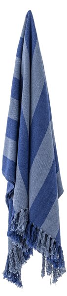 Prehoz z recyklovanej bavlny Frello Blue 130 × 160 cm