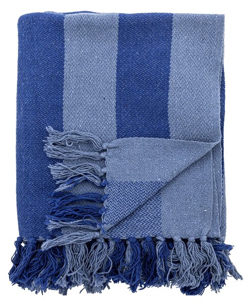 Prehoz z recyklovanej bavlny Frello Blue 130 × 160 cm