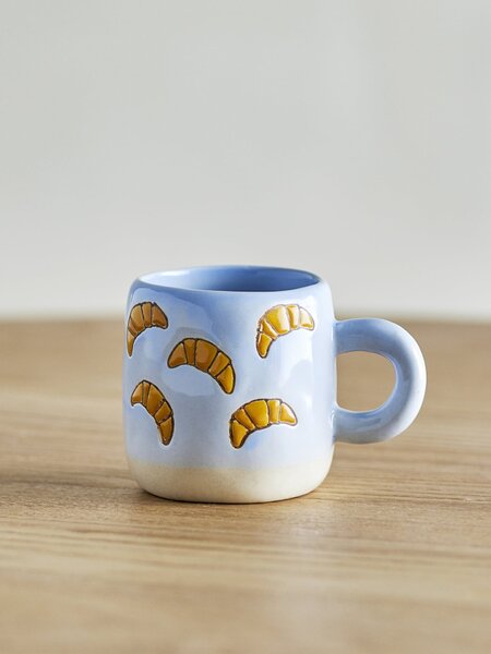 Keramický hrnček Millie Croissants 110 ml
