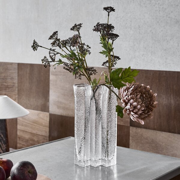 Sklenená váza Zuri Clear 31 cm
