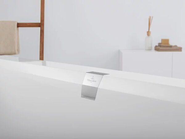 Villeroy & Boch Squaro Edge 12 Duo - Vaňa do priestoru 1800x800 mm, vrátane odpadu a prepadu, alpská biela UBQ180SQE7PDV-01