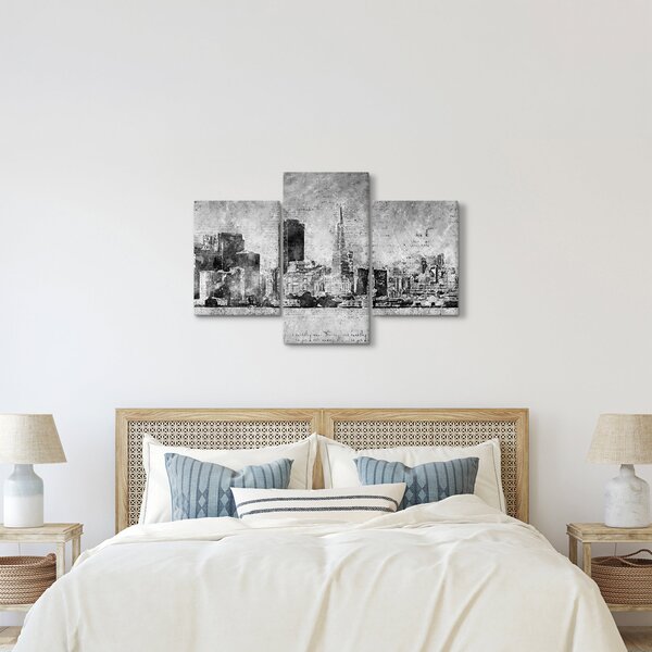 Obraz - Coffee art city (90x60 cm)