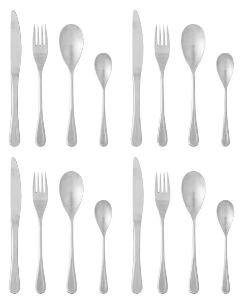 Sada príborov Elvera Silver – set 16 ks