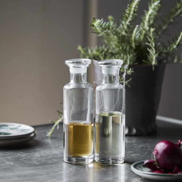 Sklenená fľaša Farma Clear – set 2 ks