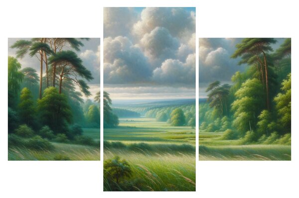 Obraz - Zelená krajina (90x60 cm)