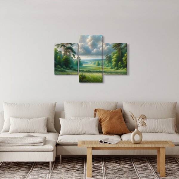 Obraz - Zelená krajina (90x60 cm)