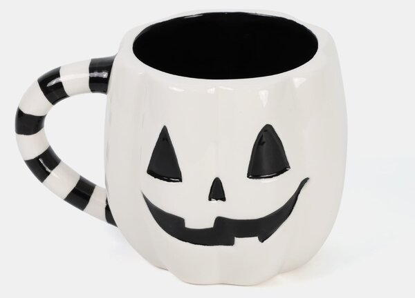 Sinsay - Hrnček s halloweenskym motívom - biela