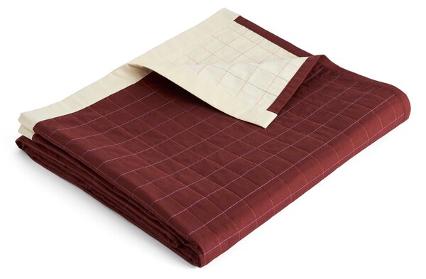 Prešívaný prehoz na posteľ Dori Maroon 245 × 195 cm