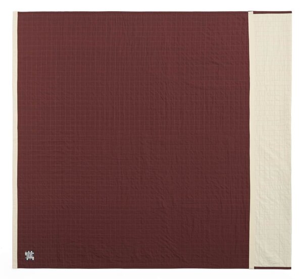 Prešívaný prehoz na posteľ Dori Maroon 245 × 195 cm
