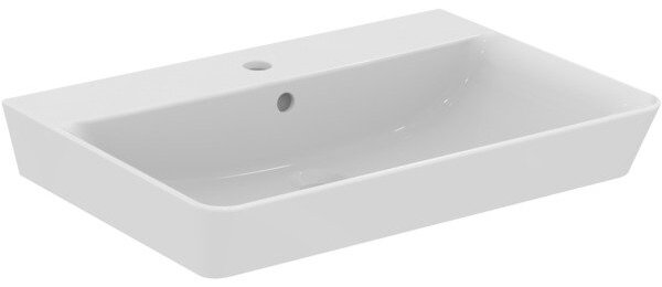Ideal Standard Connect Air - Umývadlo CUBE 650x460 mm, s prepadom, biela E074101