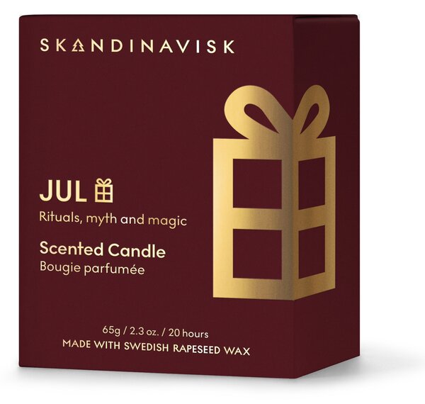 Vonná svíčka ve skle JUL Gold (Vánoce) 65 g – speciální edice
