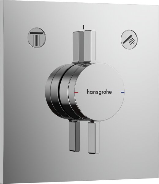 Hansgrohe DuoTurn E - Batéria pod omietku pre 2 spotrebiče, chróm 75417000
