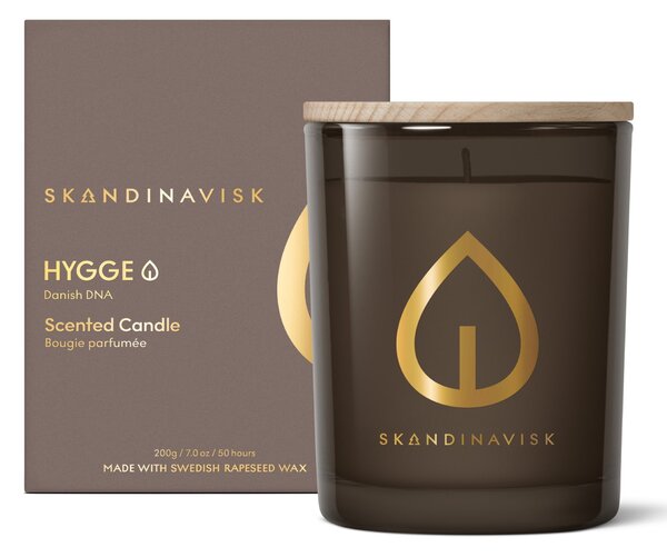 Vonná svíčka HYGGE Gold (útulno) 200 g – speciální edice