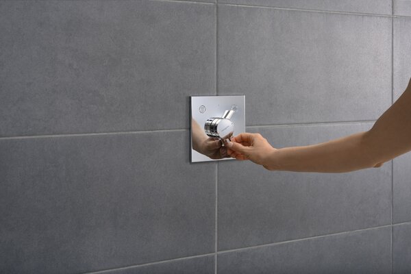 Hansgrohe DuoTurn E - Batéria pod omietku pre 2 spotrebiče, chróm 75417000